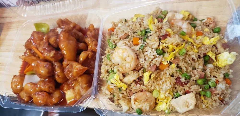 Sweet and Sour Pork and House Special Fried Rice